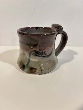 Artist John Glick Plum Tree Pottery Stoneware Mug